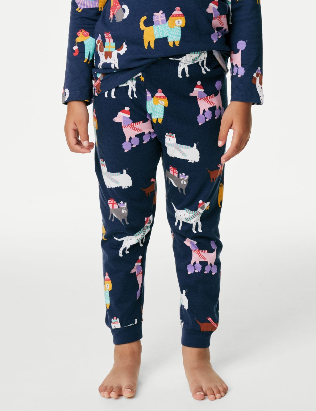 Pure Cotton Christmas Dog Pyjamas (1-8 Yrs) image 4