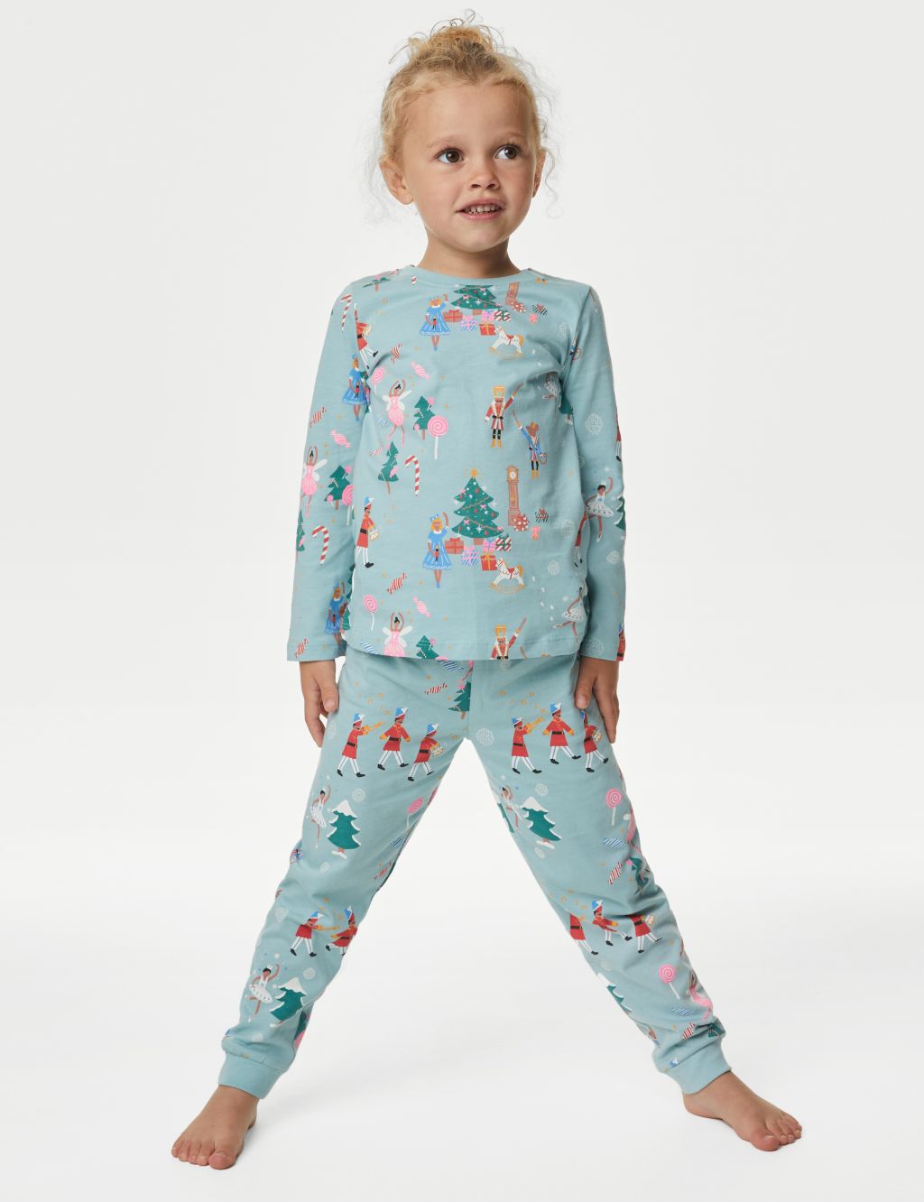 Pure Cotton Nutcracker Christmas Pyjamas (1-8 Yrs) image 1