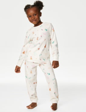 Cream Christmas Pyjamas M S IE