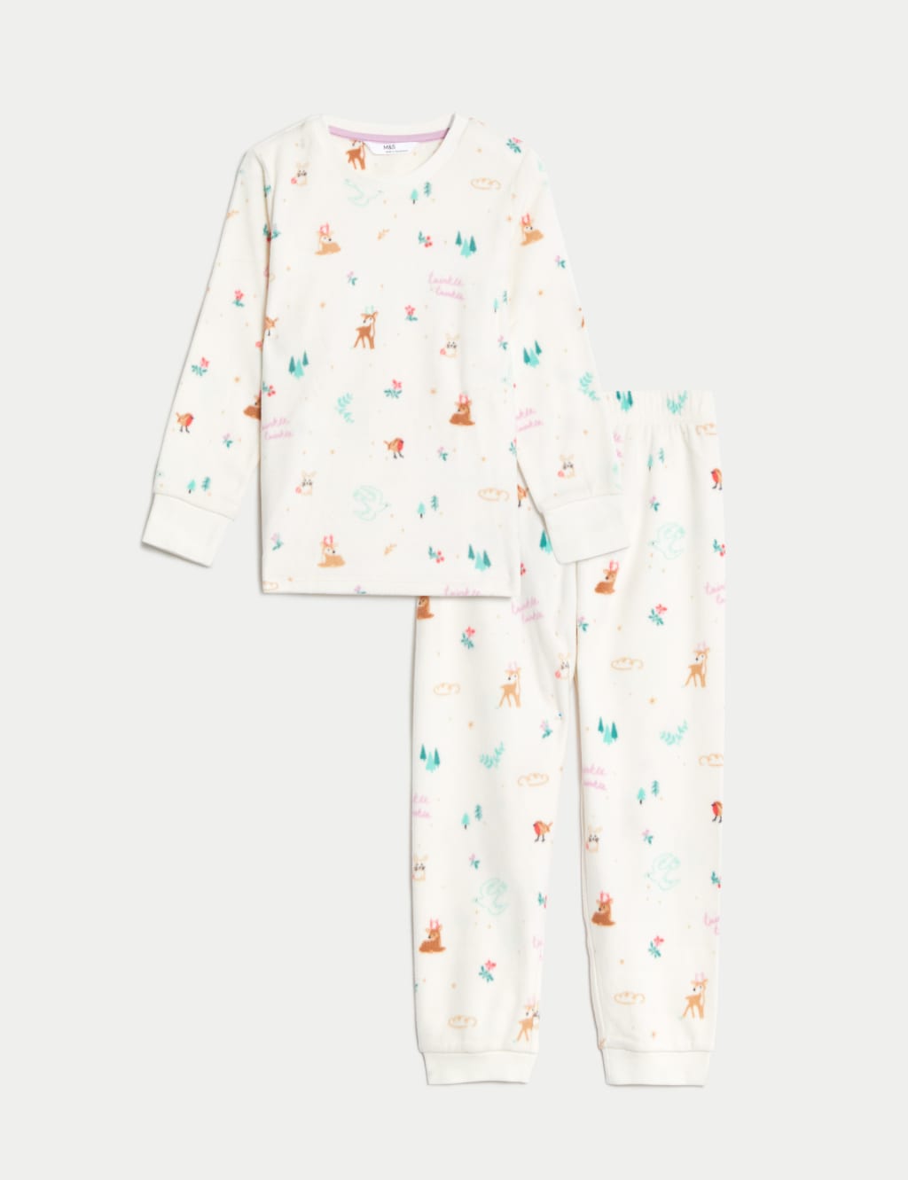 Fleece Twinkle Twinkle Pyjamas (1-8 Yrs) image 2