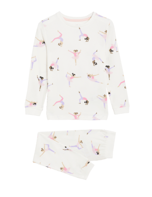 

Girls M&S Collection Cotton Rich Ballerina Pyjamas (12 Mths - 8 Yrs) - Ivory Mix, Ivory Mix