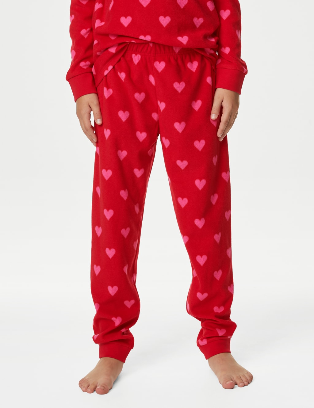 Fleece Heart Pyjamas (1-16 Yrs) image 4