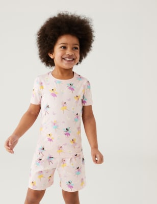 

M&S Collection Pijama de algodón con diseño de hadas (1-8 años) - Pink Mix, Pink Mix