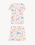 Cotton Rich Unicorn Short Pyjama Set