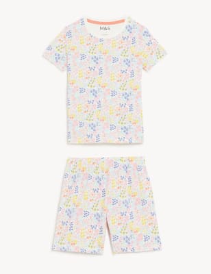 Cotton Rich Floral Short Pyjama Set