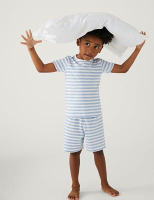 

M&S Collection Pijama de algodón de rayas (1-8 años) - Blue Mix, Blue Mix