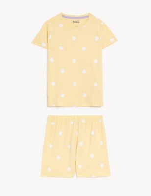 

Girls M&S Collection Cotton Rich Polka Dot Short Pyjama Set (1-8 Yrs) - Yellow Mix, Yellow Mix