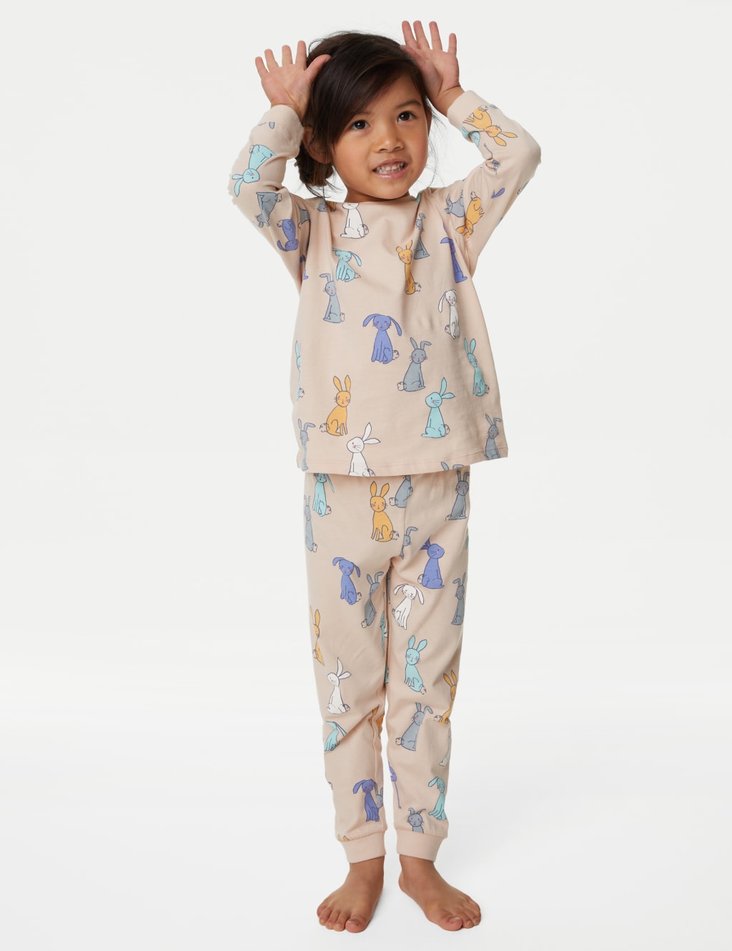 2pk Pure Cotton Patterned Pyjama Sets (1-8 Yrs) image 2