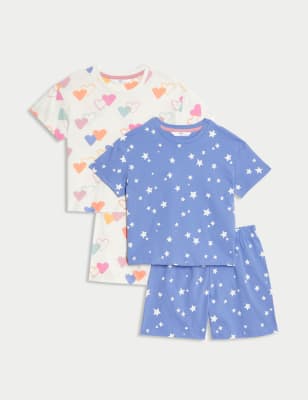 

Girls M&S Collection 2pk Pure Cotton Patterned Pyjama Sets (1-8 Yrs) - Multi, Multi
