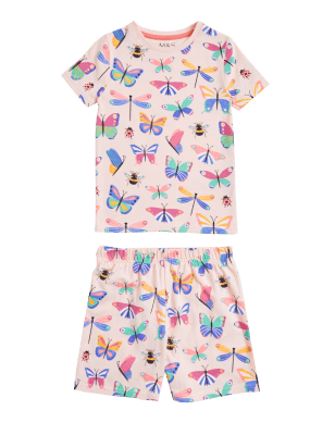 

Girls M&S Collection Cotton Rich Butterfly Print Short Pyjamas (12 Mths - 7 Yrs) - Pink Mix, Pink Mix