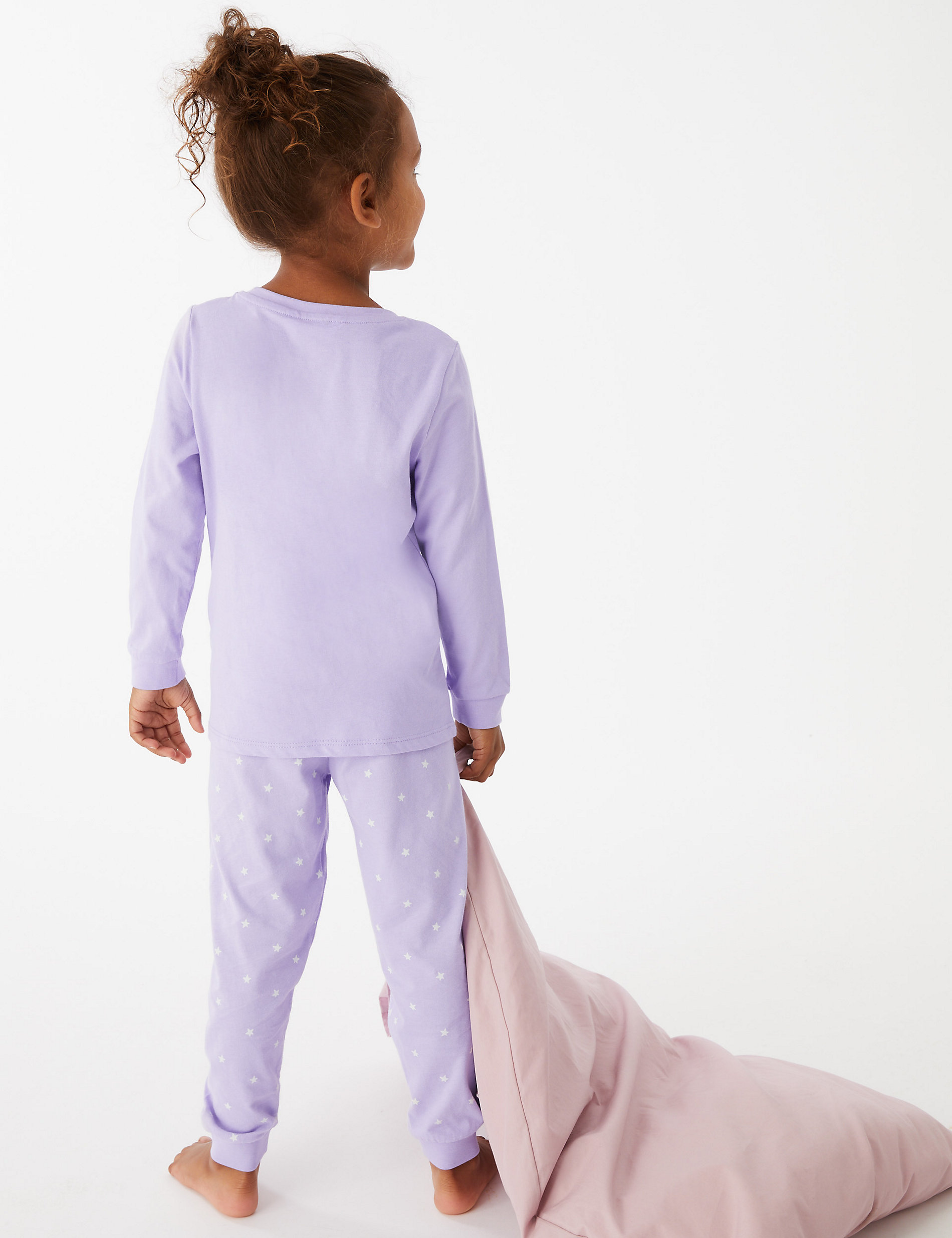 Σετ πιτζάμες με μπαλαρίνα από 100% βαμβάκι σε σετ των 2 (1-7 ετών)