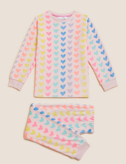 Velour Heart Pyjamas