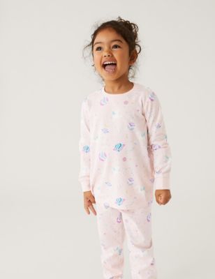 Enfatizar Inodoro extinción Pijama 100% algodón con diseño de unicornio que brilla en la oscuridad (1-8  años) | M&S ES