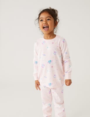 Pure Cotton Glow in the Dark Unicorn Pyjamas 1 8 Yrs