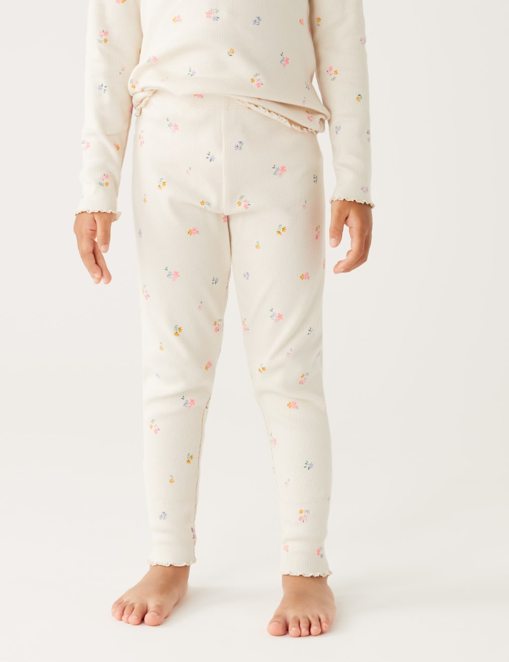 Cotton Rich Floral Pyjamas (1-8 Yrs) image 3