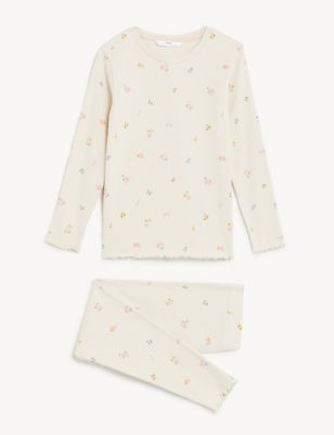 Cotton Rich Floral Pyjamas (1-8 Yrs)