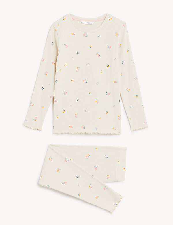 Cotton Rich Floral Pyjamas (1-8 Yrs) - MK