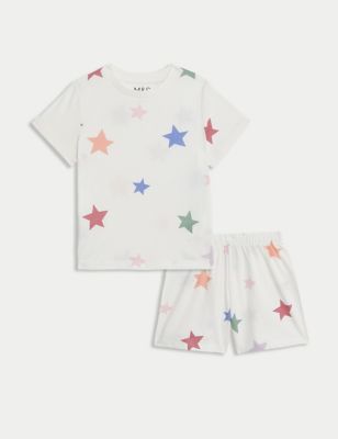 Pure Cotton Star Pyjamas (1-8 Yrs) - RS