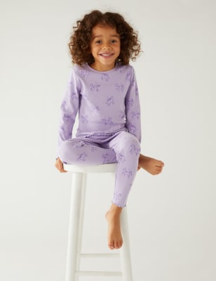 

M&S Collection Pijama de algodón con diseño de unicornios (1-8 años) - Lilac, Lilac