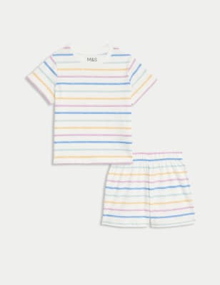 Pure Cotton Striped Pyjamas (1-8 Yrs)