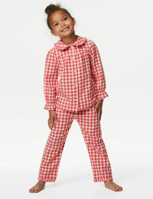 

Girls M&S Collection Pure Cotton Gingham Pyjamas (1-8 Yrs) - Red Mix, Red Mix