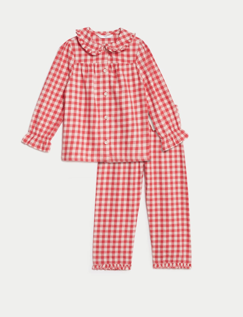 Pure Cotton Gingham Pyjamas (1-8 Yrs) image 2
