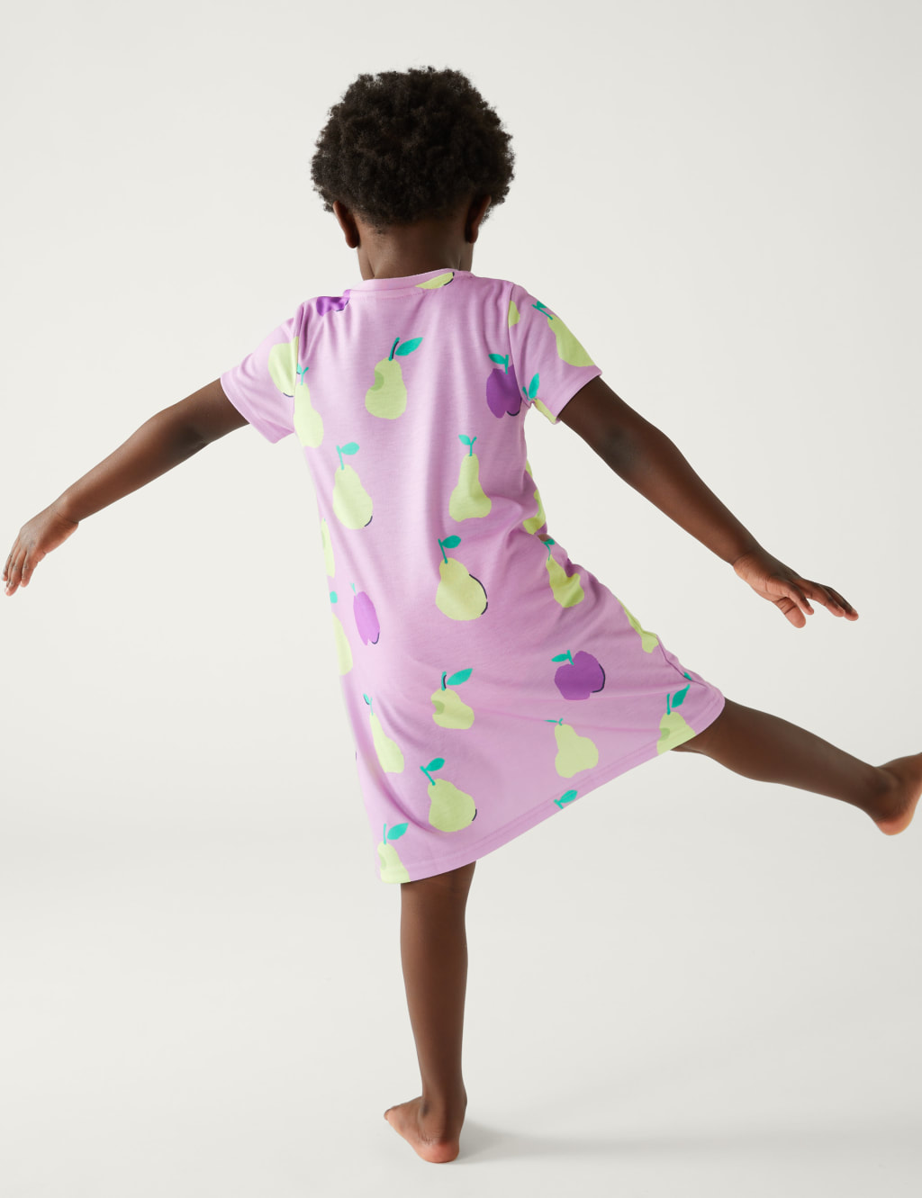 2pk Fruit Print Nightdresses (1-8 Yrs) image 3