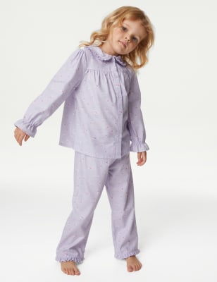 

M&S Collection Pijama 100% algodón floral (1-8 años) - Purple Mix, Purple Mix