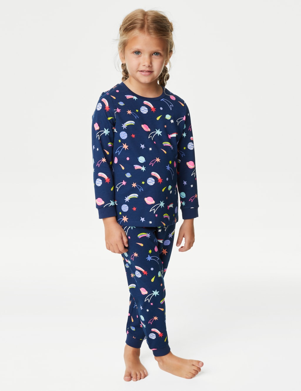 2pk Pure Cotton Unicorn Pyjama Sets (1-8 Yrs) image 2