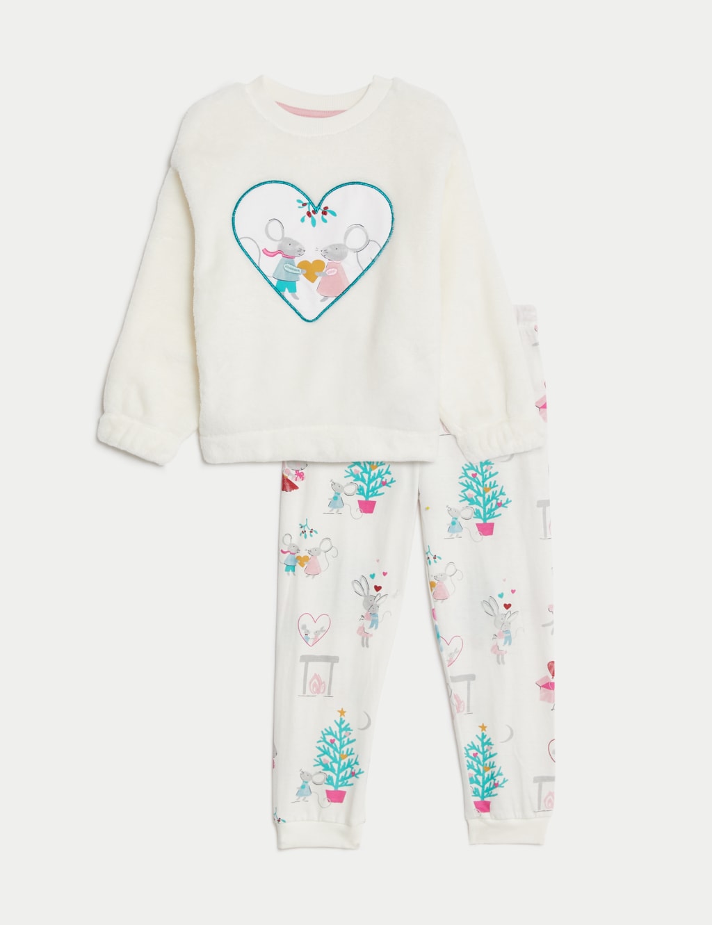 Cotton Blend Mouse Pyjamas (1-8 Yrs) image 2