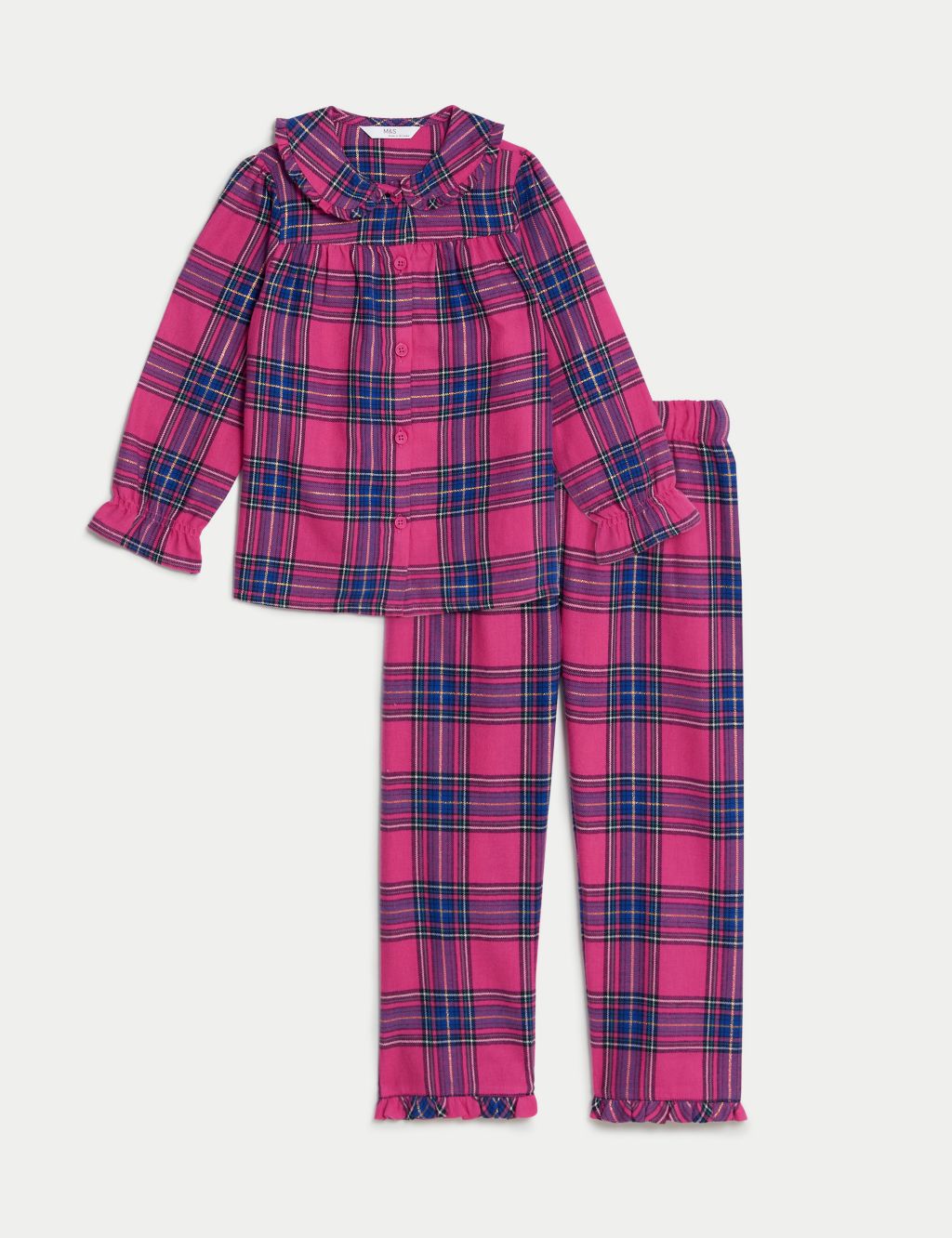 Cotton Rich Checked Pyjamas (1-8 Yrs) image 2