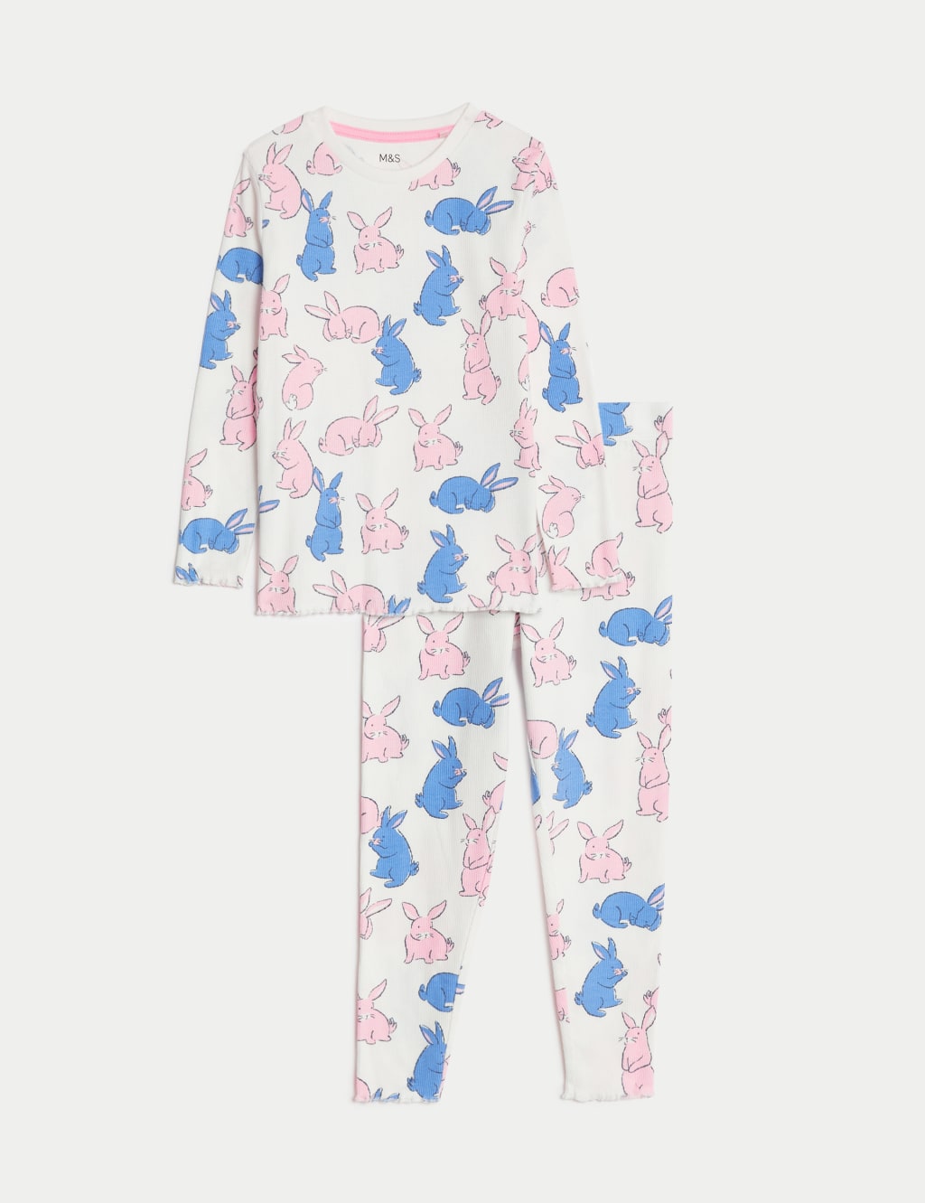 Cotton Rich Bunny Pyjamas (1-8 Yrs) image 2