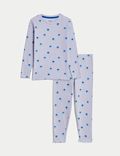 Pyjama en coton côtelé à motif fleuri (du 1 au 8&nbsp;ans)