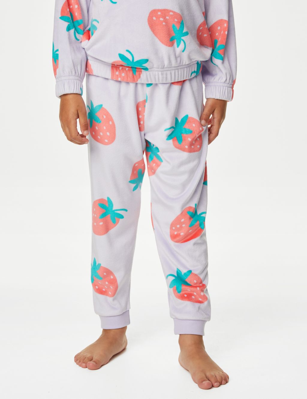 Velour Strawberry Pyjamas (1-8 Yrs) image 4