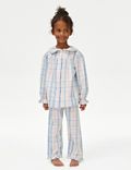 Pyjama 100&nbsp;% coton à carreaux (du 1 au 8&nbsp;ans)