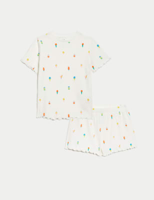 Cotton Rich Ice Cream Rib Pyjamas (1-8 Yrs) - OM