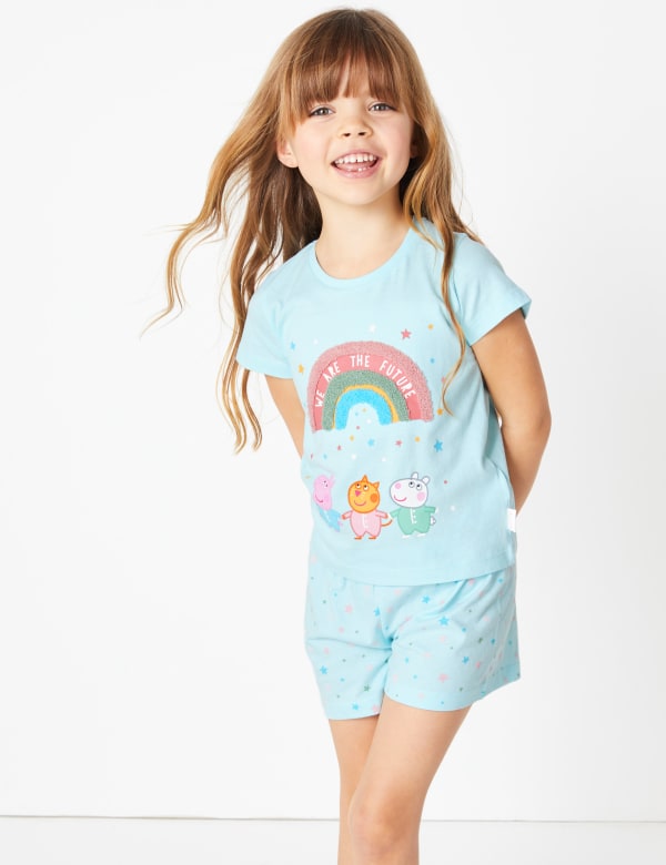 Pure Cotton Peppa Pig™ Short Pyjamas (1-7 Yrs)