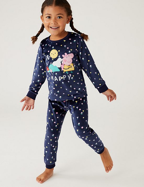 Pyjama en velours à motif Peppa Pig™ (du 1 au 7&nbsp;ans)