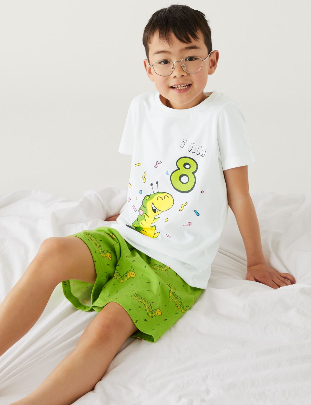 Pure Cotton Colin The Caterpillar™ Birthday Pyjamas (7-9 Yrs) image 1