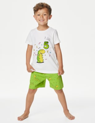 

Geburtstagsschlafanzug aus reiner Baumwolle mit Colin The Caterpillar™-Motiv (4-6 J.) - Beige, Beige