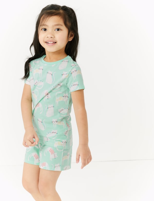 Animal Print Short Pyjama Set (1-7 Yrs)