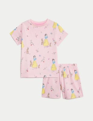 M&S Girl's Disney Snow White Pyjamas (2-8 Yrs) - 2-3 Y - Light Pink, Light Pink