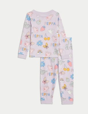 

Girls M&S Collection Pure Cotton Peppa Pig™ Pyjamas (1-7 Yrs) - Lavender, Lavender