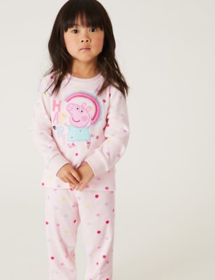 

M&S Collection Veloursschlafanzug mit Peppa Pig™-Motiv (1-6 J.) - Pink Mix, Pink Mix