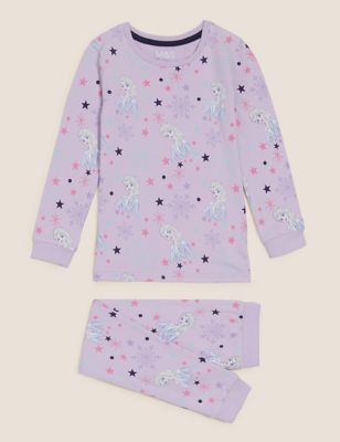 M&S Girls Disney Frozen  Cotton Pyjamas (2-10 Yrs)