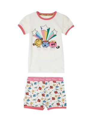 Pure Cotton Mr. Men™ Little Miss™ Short Pyjamas (1-8 Years) | M&S