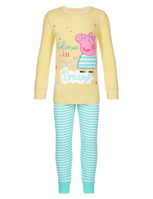 Pure Cotton Peppa Pig™ Slim Fit Dreams Pyjamas (1-7 Years) | M&S