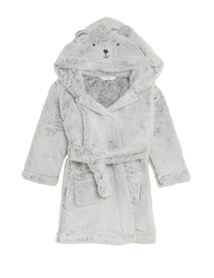 

M&S Collection Fleece-Morgenmantel mit Bärenmotiv (1-7 Jahre) - Cream, Cream