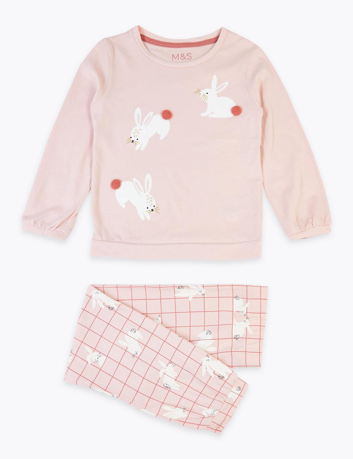 Cotton Bunny Print Pyjama Set (1-7 Years)