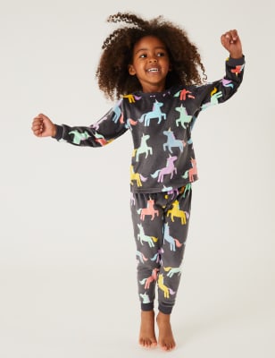 Kids velour online pyjamas